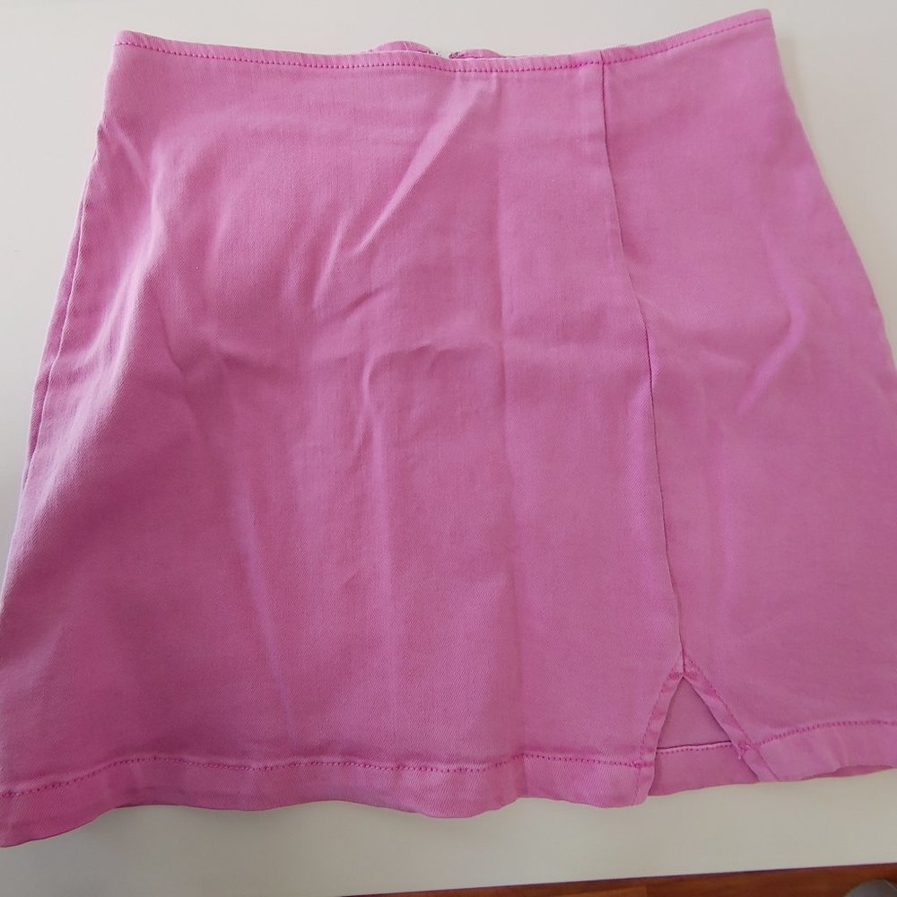 Pink High Waist Skirt